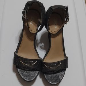 Diba Pewter Wedges size 8.5